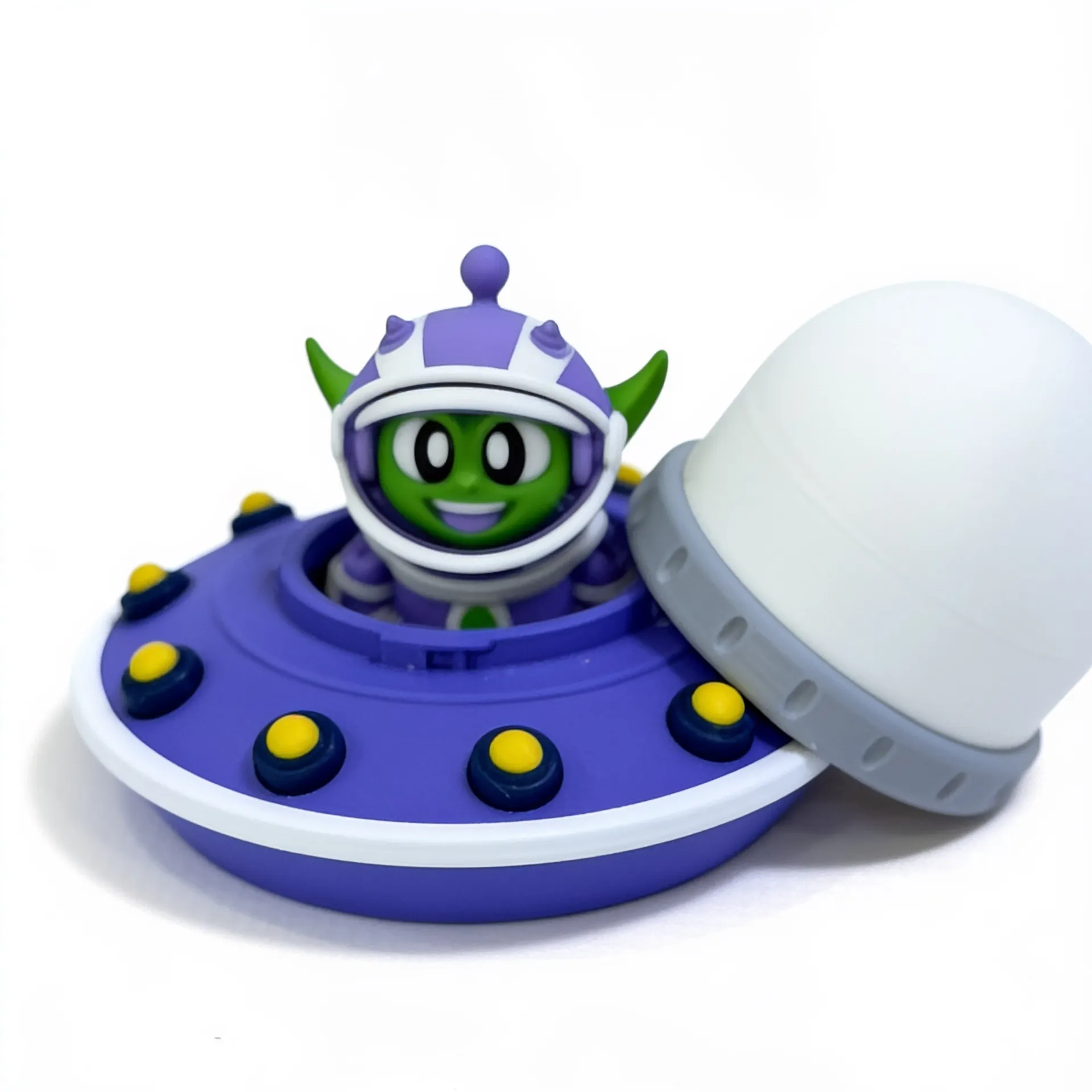 A model spacecraft with an astronaut