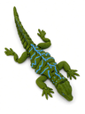 Articulated Green Iguana Figurine