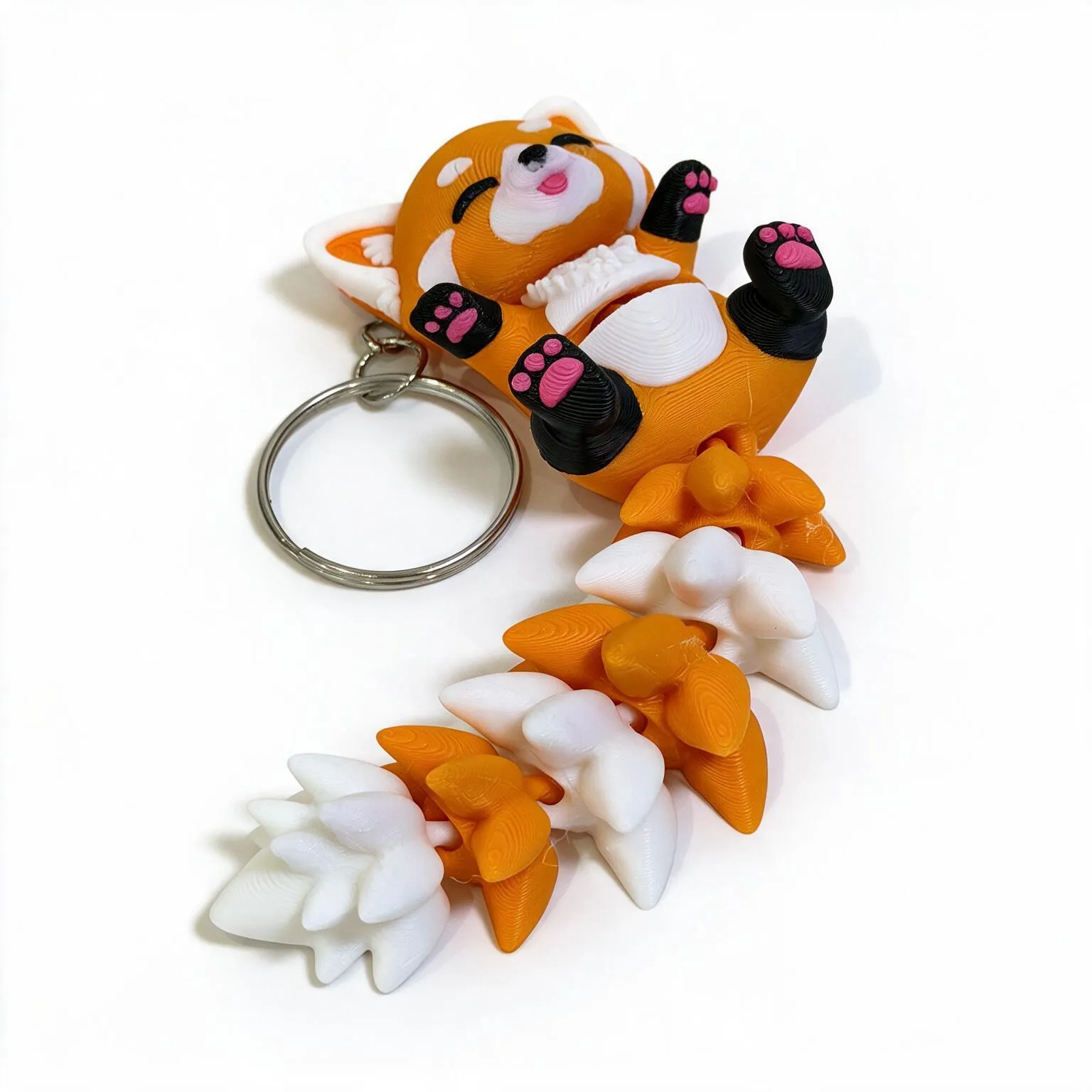 Articulated Red Panda Keychain
