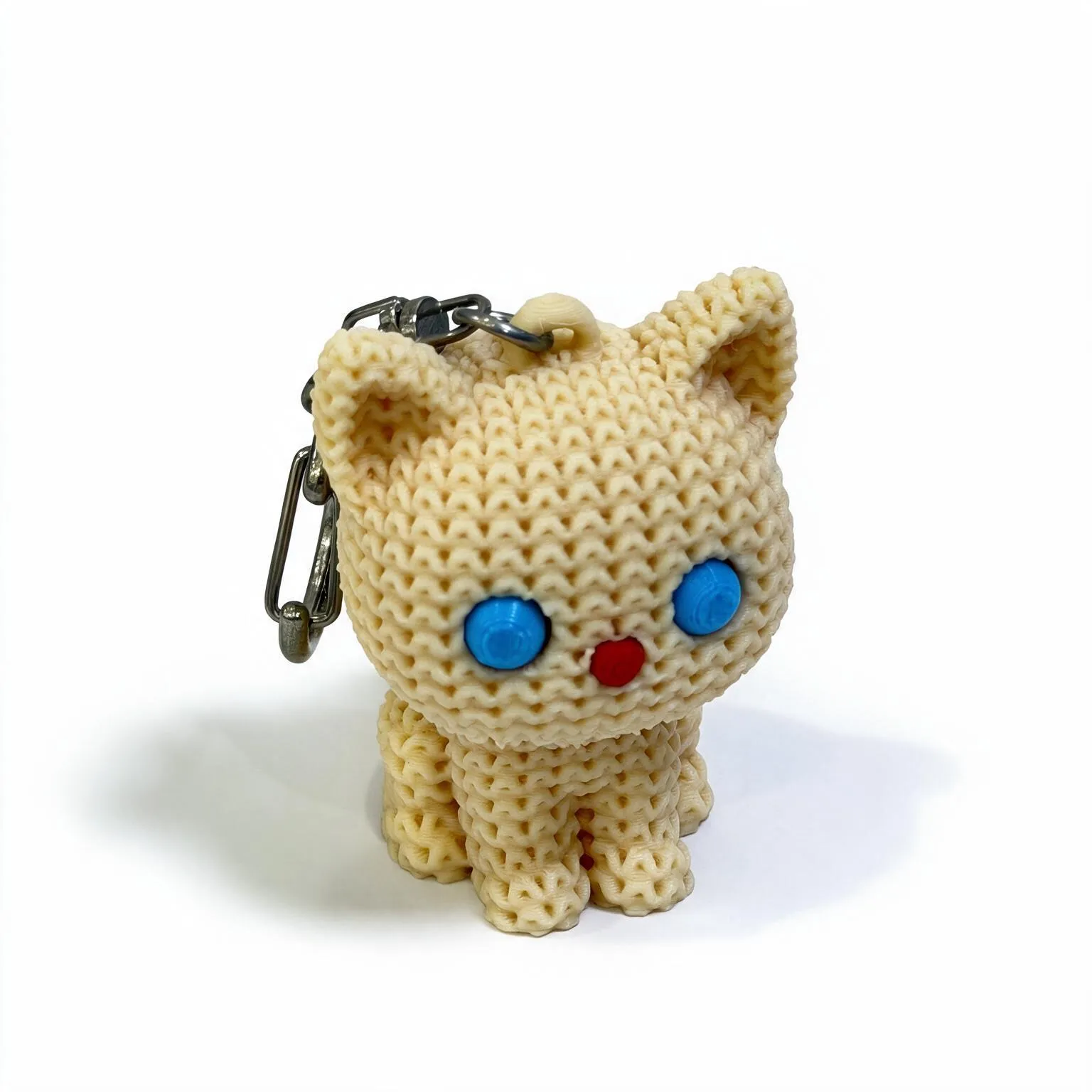 Knitted Cat Keychain