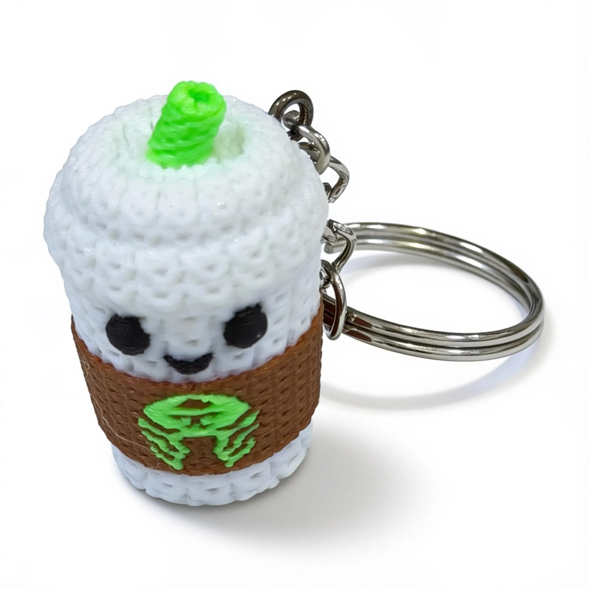 Panda Coffee Cup Keychain