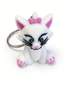 3D Printed Marie Cat Knit-Style Keychain (PLA)