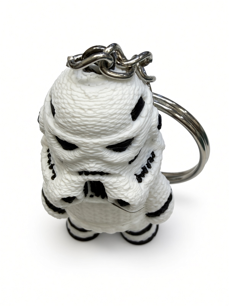 3D Printed Cartoon Stormtrooper Keychain