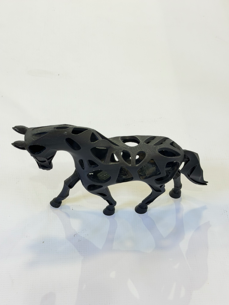Voronoi Geometric Horse Sculpture