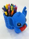 Large 3D Printed Stitch Knitted-Style Pen Holder (Premium PLA)