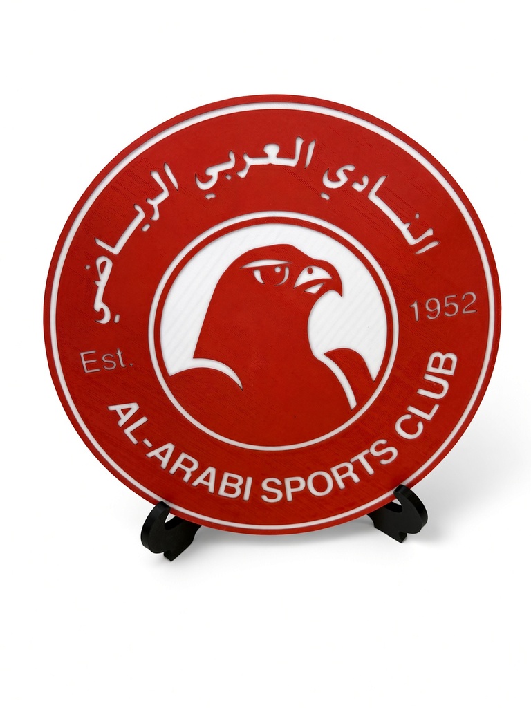 [H17] درع شعار النادي العربي التذكاري ثلاثي الأبعاد
