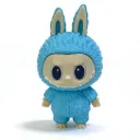 Cute Blue Monster Figurine