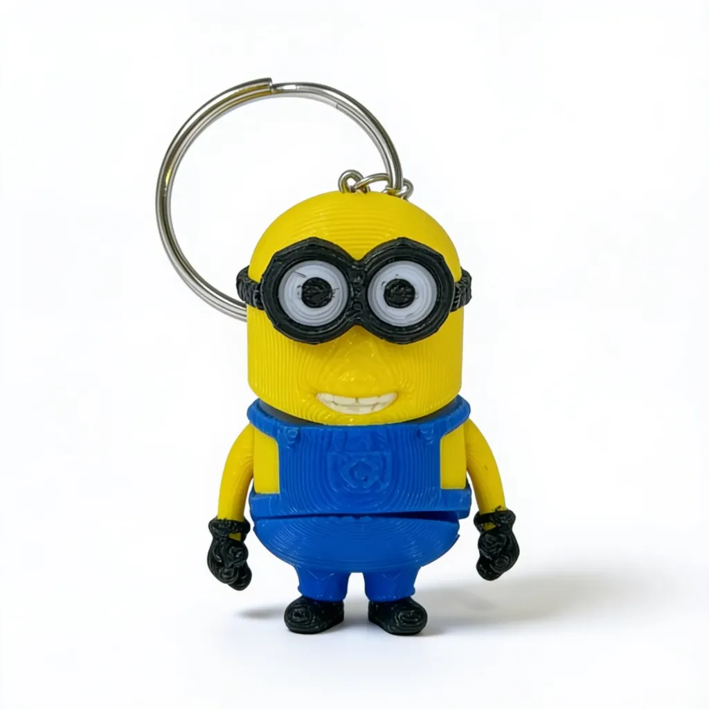 Two-Eyed Minion Keychain