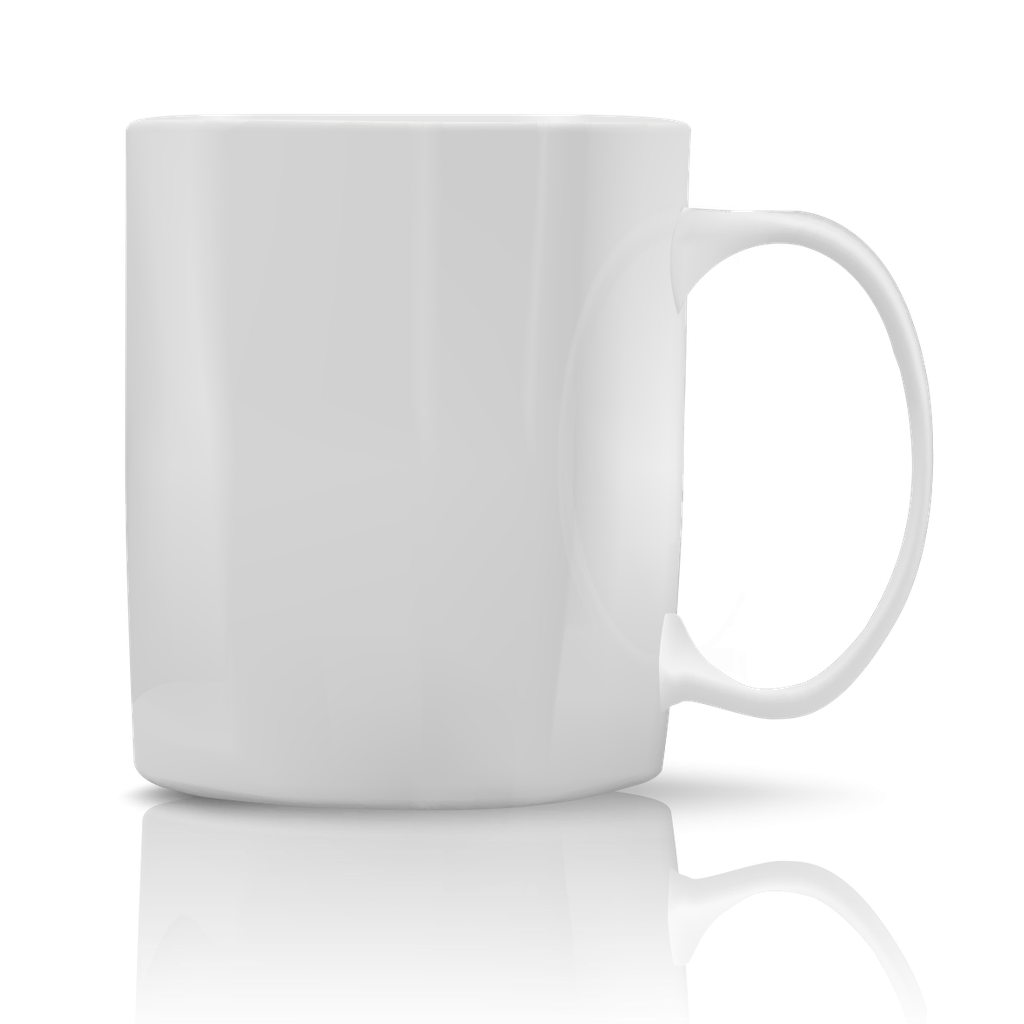Printable white ceramic mug